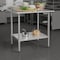 Flash Furniture Reese 430 Stainless Steel 18 Gauge 30-in x 36-in Table w/Adjustable Shelf and 4-in Backsplash NH-WT-3036-GG-B4-GG - alternate 8